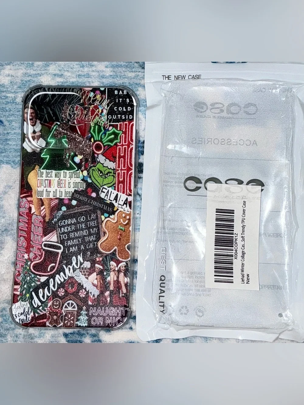 Festive Grinch Christmas Phone Case - Fits I Phone 16 Pro Max (NWT)